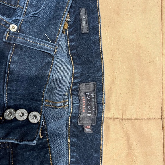 Torrid premium jeans, sized 24 regular, dark - Picture 2 of 4